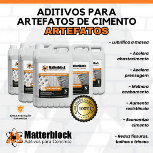 Aditivo para Blocos de Concreto Artefatos 5L Matterblock