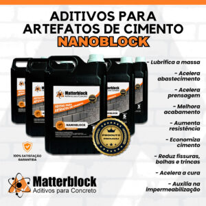 Aditivo Blocos de Concreto Premium Nanoblock 5L Matterblock